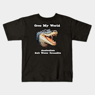 Australian Salt Water Crocodile Kids T-Shirt